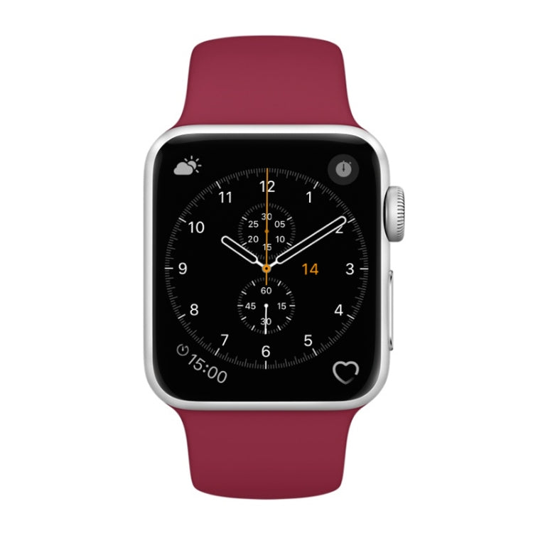 For Apple Watch Series 3 & 2 & 1 38mm Fashion Simple Style Silicone Wrist Watch Band, For 38mm