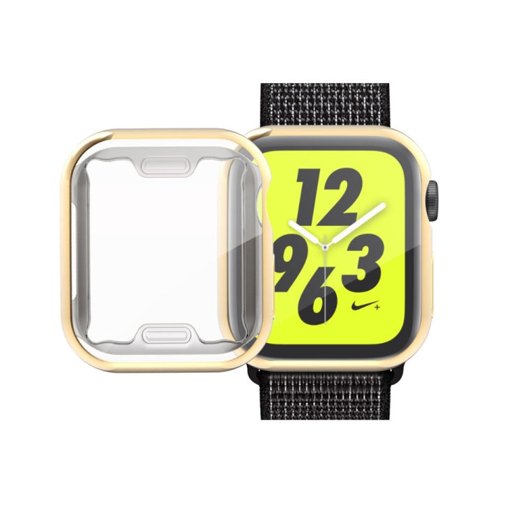 Full Coverage Plating TPU Case For Apple Watch Series 6 / 5 / 4 / Watch SE 40mm