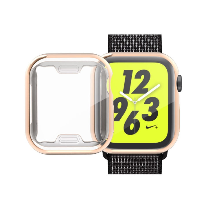 Full Coverage Plating TPU Case For Apple Watch Series 6 / 5 / 4 / Watch SE 40mm