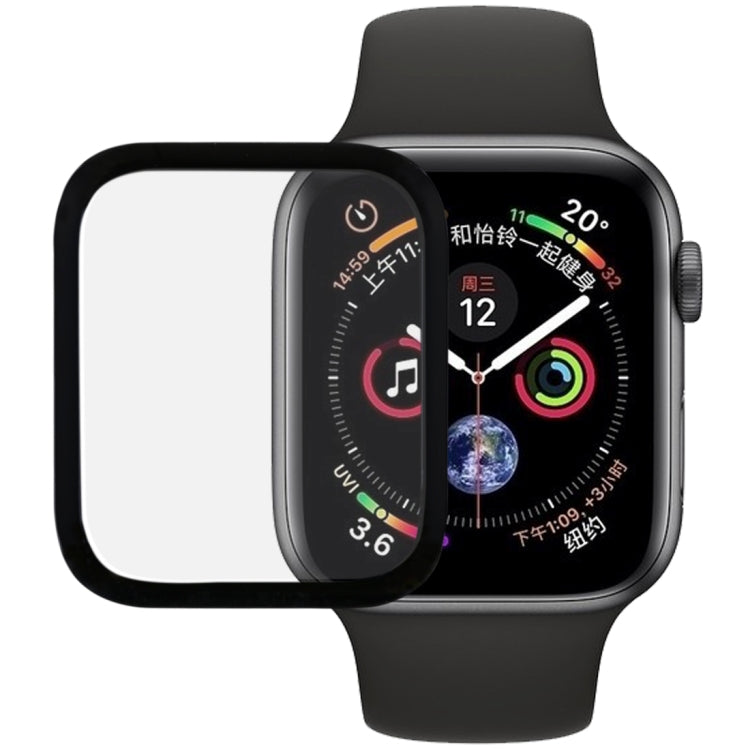 9H 3D Edge Glue Full Screen Tempered Glass Film for Apple Watch Series 5 / 4 44mm, For Series 4 44mm