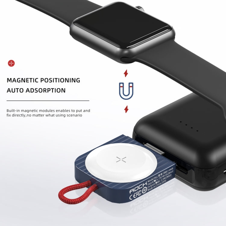 ROCK W26 Portable Magnetic Wireless Charger for Apple Watch