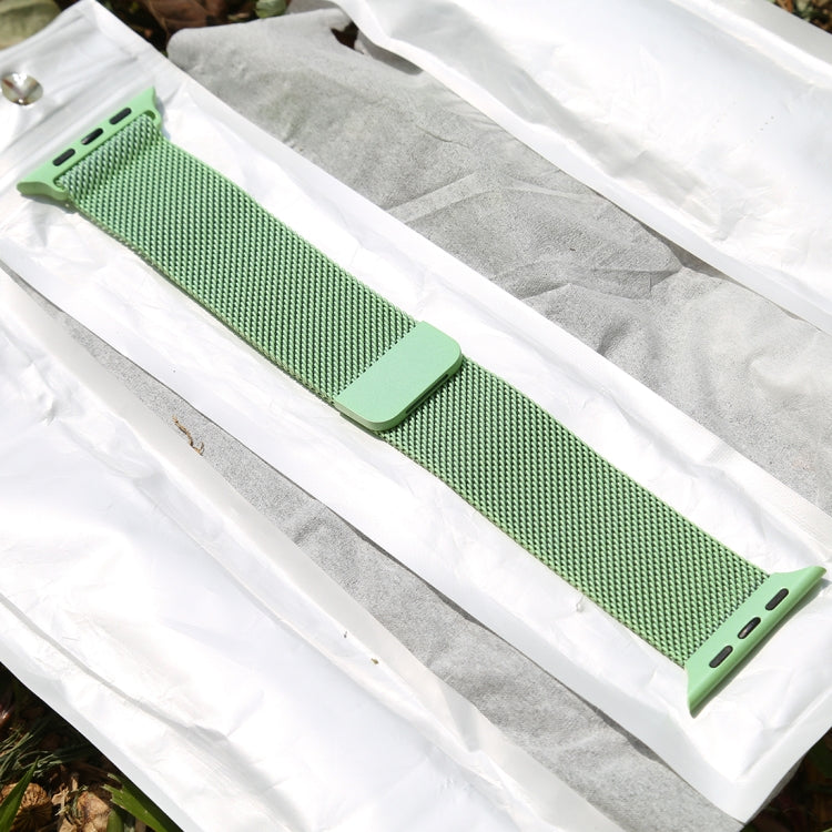 For Apple Watch Series 7 41mm / 6 & SE & 5 & 4 40mm / 3 & 2 & 1 38mm Color-changing Magnetic Nylon Watch Band, 40mm