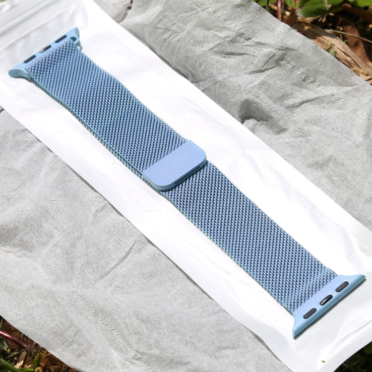 For Apple Watch Series 7 41mm / 6 & SE & 5 & 4 40mm / 3 & 2 & 1 38mm Color-changing Magnetic Nylon Watch Band, 40mm