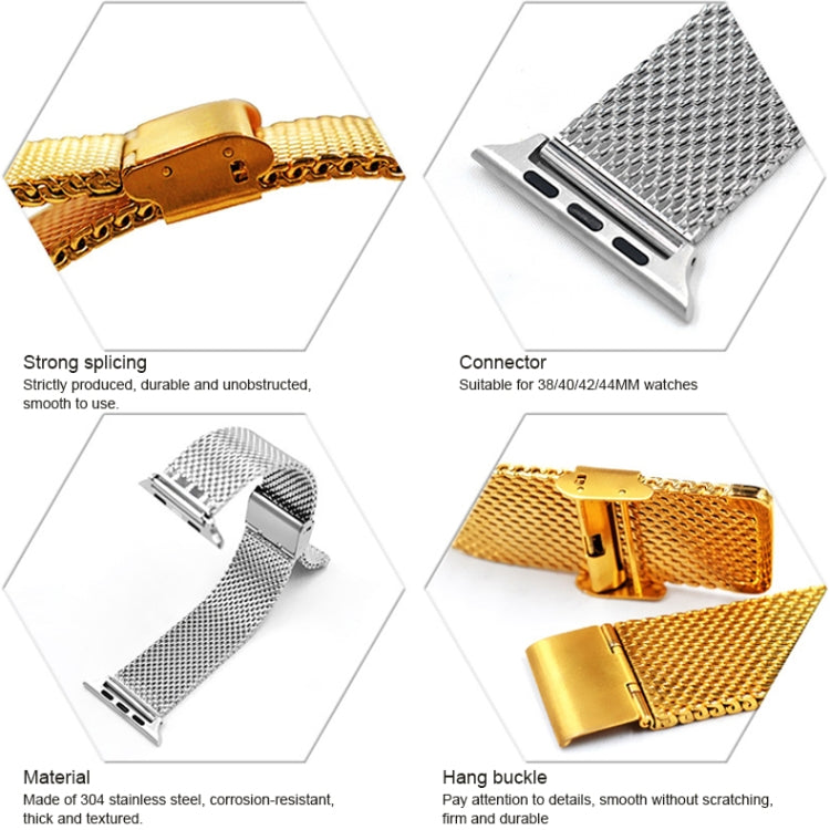 304 Stainless Steel Milanese Watch Band for Apple Watch 38mm-49mm