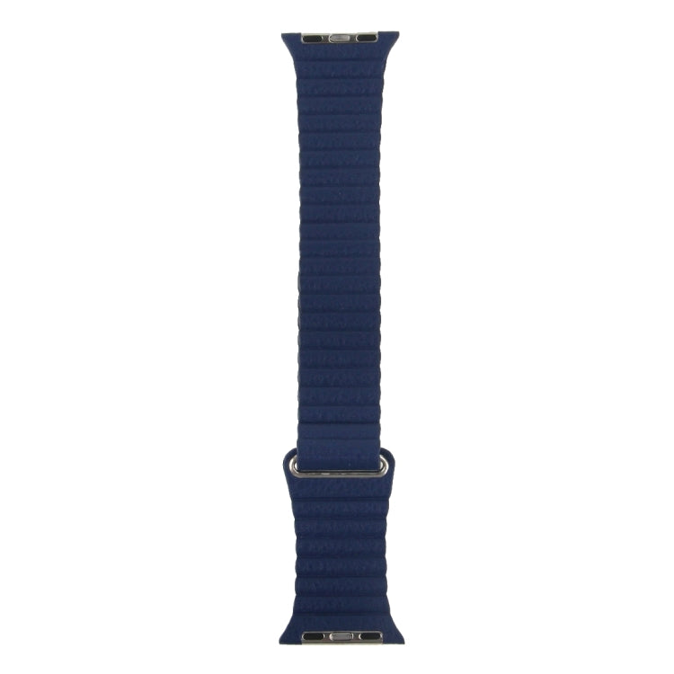 Bracelet de montre en cuir PU avec boucle magnétique pour Apple Watch 38 mm