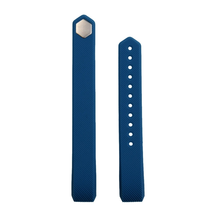 For Fitbit Alta Watch Oblique Texture Silicone Watchband, Large Size, Length: about 22cm