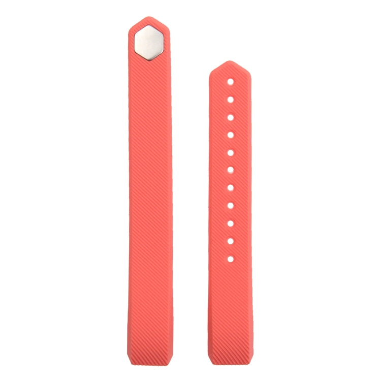 Bracelet de montre en silicone à texture oblique pour Fitbit Alta, grande taille, longueur : environ 22 cm