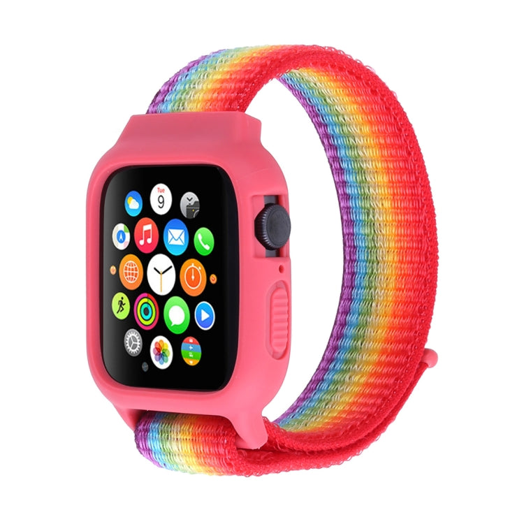 For Apple Watch Ultra 49mm&Watch Ultra 2 49mm / Series 10 46mm / 9&8&7 45mm / SE 3&SE 2&6&SE&5&4 44mm / 3&2&1 42mm Nylon Watch Band with Hook and Loop Fastener, For Apple Watch Series 7 45mm / 6 & SE & 5 & 4 44mm / 3 & 2 & 1 42mm�����������������������...