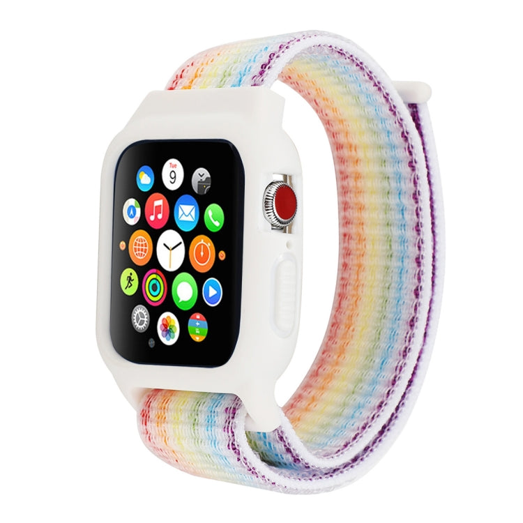 For Apple Watch Ultra 49mm&Watch Ultra 2 49mm / Series 10 46mm / 9&8&7 45mm / SE 3&SE 2&6&SE&5&4 44mm / 3&2&1 42mm Nylon Watch Band with Hook and Loop Fastener, For Apple Watch Series 7 45mm / 6 & SE & 5 & 4 44mm / 3 & 2 & 1 42mm                       ...