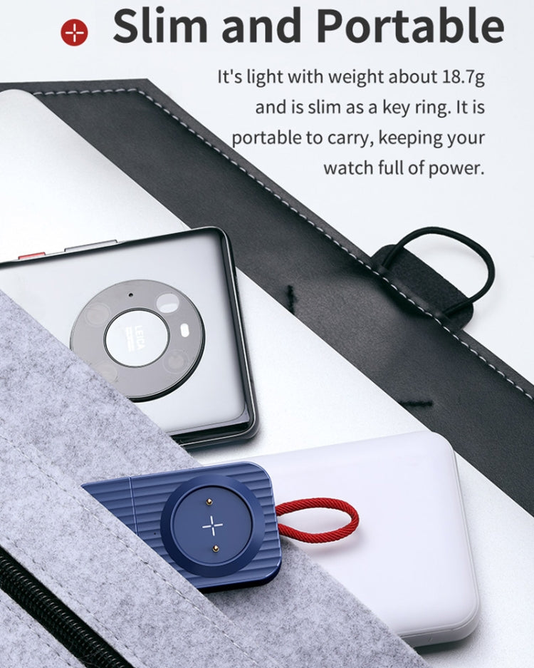 ROCK W26 Portable Magnetic Wireless Charger for Huawei Watch GT / GT2 / Honor Magic Type-C Interface