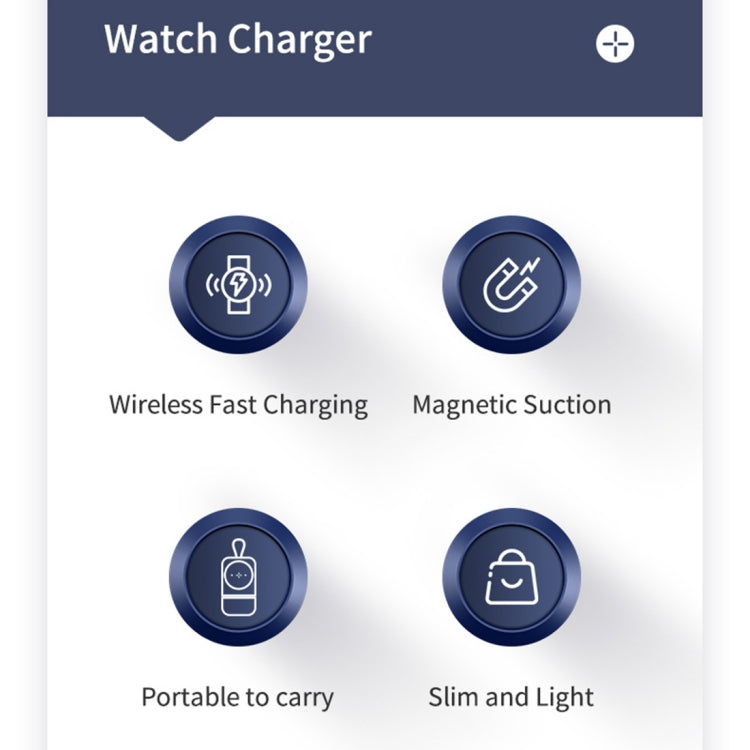 ROCK W26 Portable Magnetic Wireless Charger for Huawei Watch GT / GT2 / Honor Magic Type-C Interface