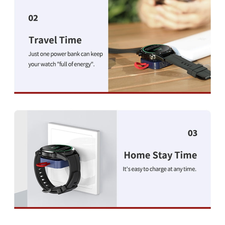 ROCK W26 Portable Magnetic Wireless Charger for Huawei Watch GT / GT2 / Honor Magic Type-C Interface