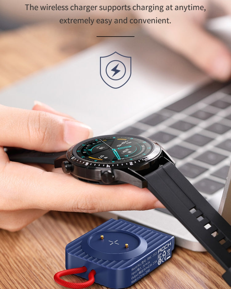 ROCK W26 Portable Magnetic Wireless Charger for Huawei Watch GT / GT2 / Honor Magic Type-C Interface
