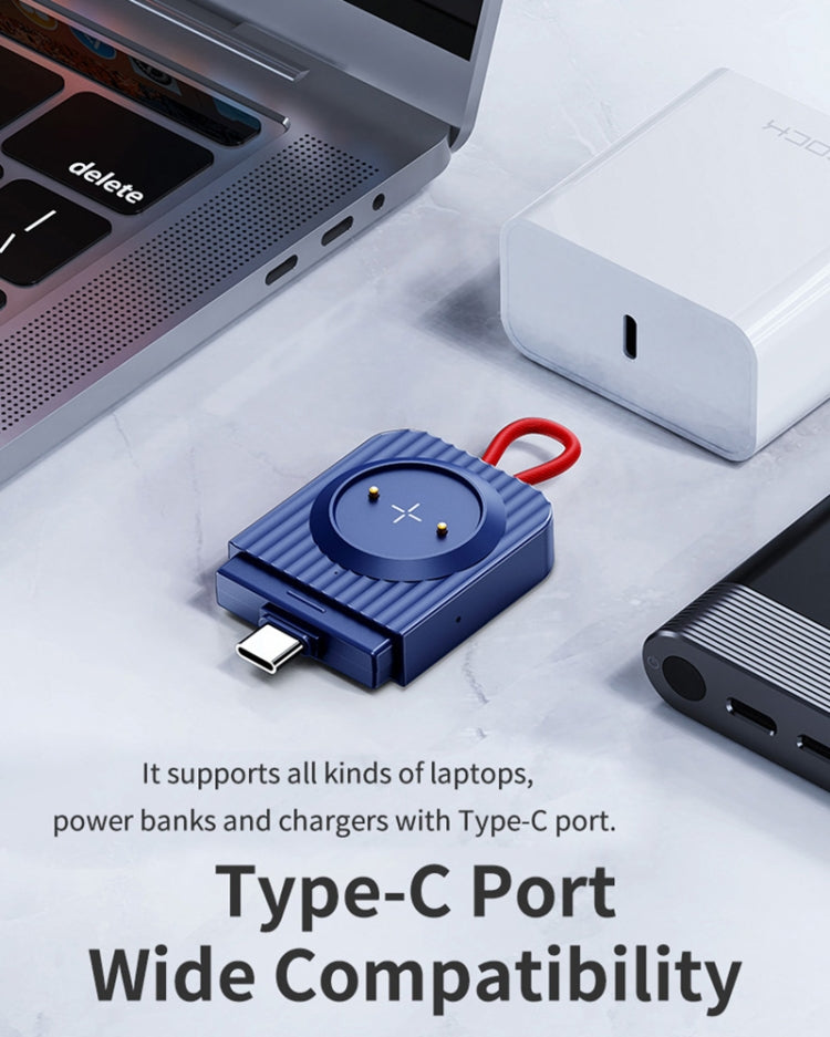 ROCK W26 Portable Magnetic Wireless Charger for Huawei Watch GT / GT2 / Honor Magic Type-C Interface