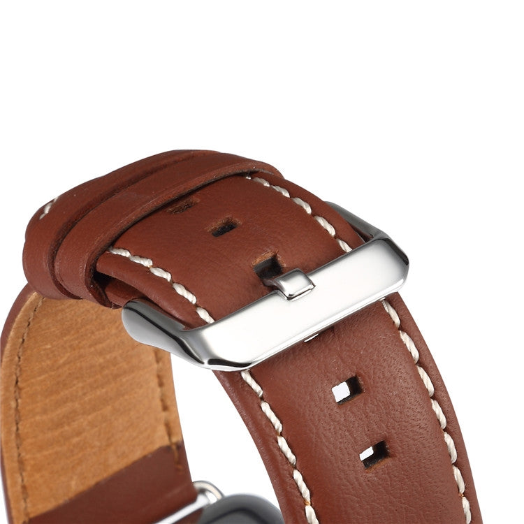 Denior Environmental Luxury Car Watch Leather Watch Band for Apple Watch Ultra 49mm&Watch Ultra 2 49mm / Series 10 46mm / 9&8&7 45mm / SE 3&SE 2&6&SE&5&4 44mm / 3&2&1 42mm