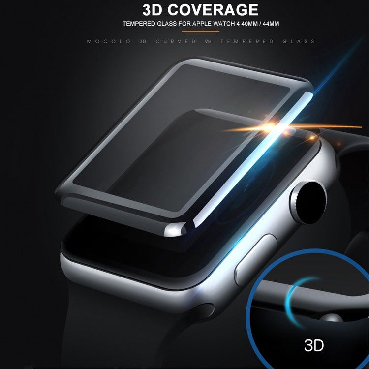 mocolo 0.33mm 9H 3D Round Edge Full Glue Tempered Glass Film For Apple Watch Series 6 / 5 / 4 / Watch SE 40mm