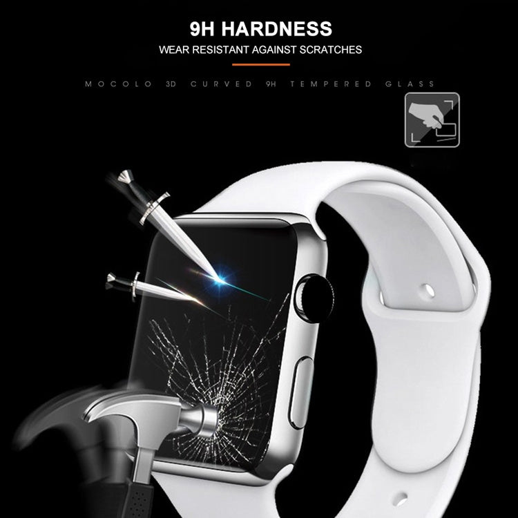 mocolo 0.33mm 9H 3D Round Edge Full Glue Tempered Glass Film For Apple Watch Series 6 / 5 / 4 / Watch SE 40mm