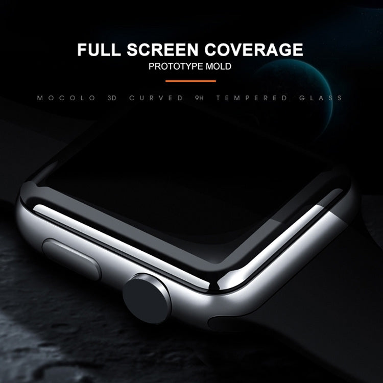 mocolo 0.33mm 9H 3D Round Edge Full Glue Tempered Glass Film For Apple Watch Series 6 / 5 / 4 / Watch SE 44mm