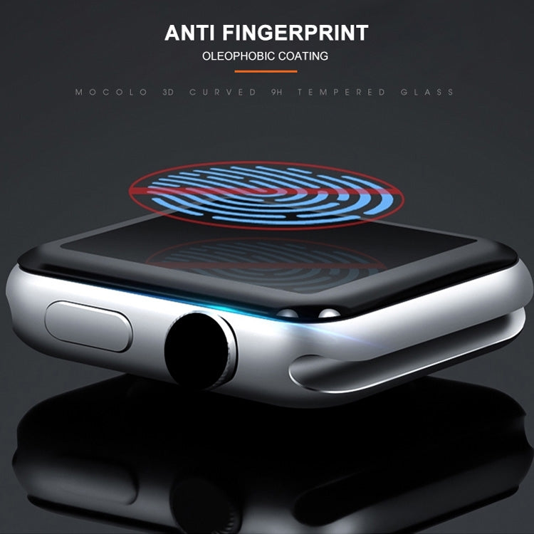 mocolo 0.33mm 9H 3D Round Edge Full Glue Tempered Glass Film For Apple Watch Series 6 / 5 / 4 / Watch SE 44mm