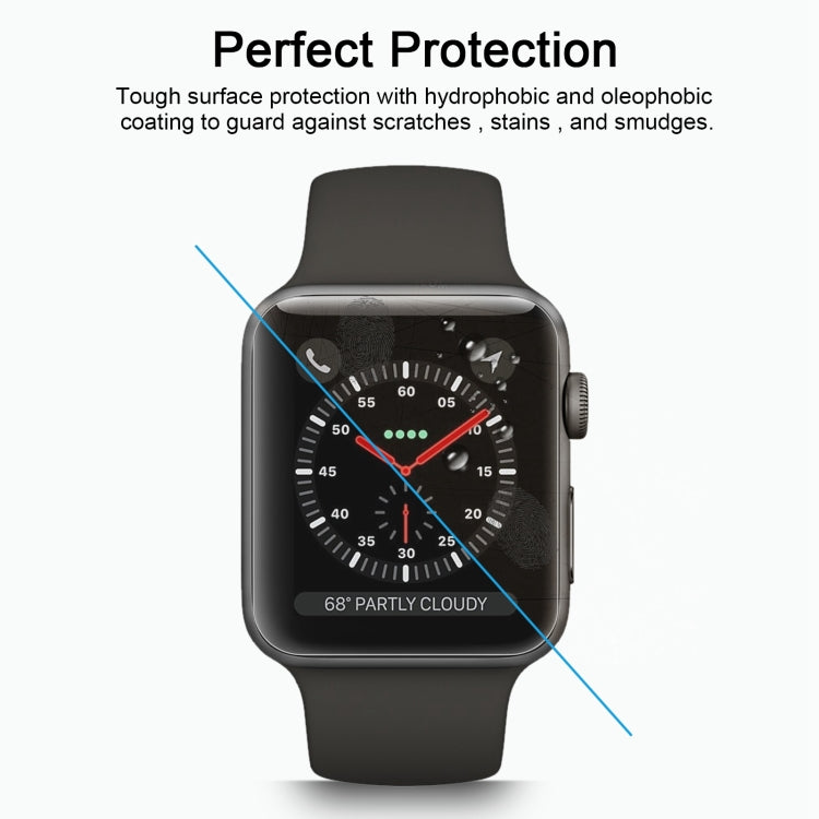 2 PCS ENKAY Hat-Prince for Apple Watch 42 mm 0.2mm 9H Surface Hardness 2.15D Explosion-proof Tempered Glass Screen Film, For Apple Watch 42 mm