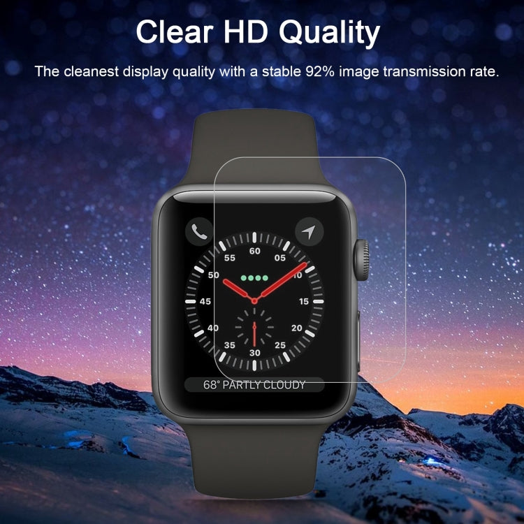 2 PCS ENKAY Hat-Prince for Apple Watch 42 mm 0.2mm 9H Surface Hardness 2.15D Explosion-proof Tempered Glass Screen Film, For Apple Watch 42 mm