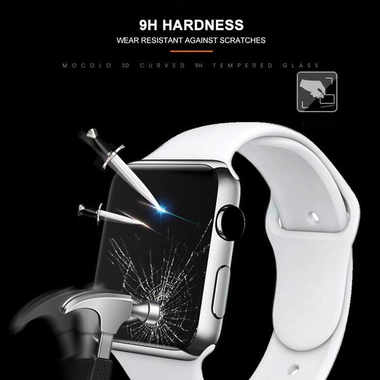 mocolo 0.33mm 9H 3D Round Edge Tempered Glass Film for Apple Watch Series 5 / 4 40mm