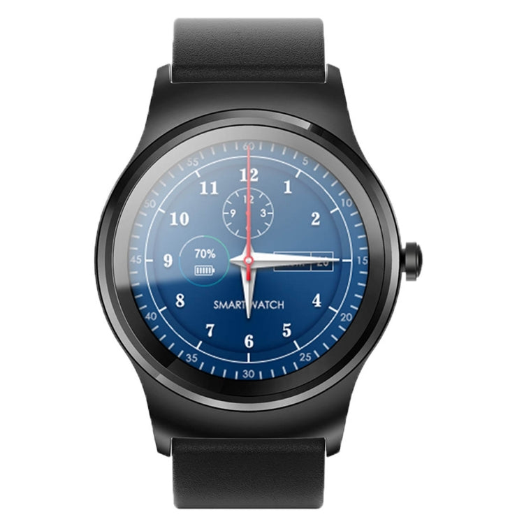 SMA-Round 1.28 inch Color Touch Screen Bluetooth Smart Watch, Waterproof, Support Voice Control / Heart Rate Monitor / Sleep Monitor / Bluetooth Camera, Compatible with Android and iOS System, SMA-Round/Silver Leather Strap, SMA-Round/Silver Steel Stra...