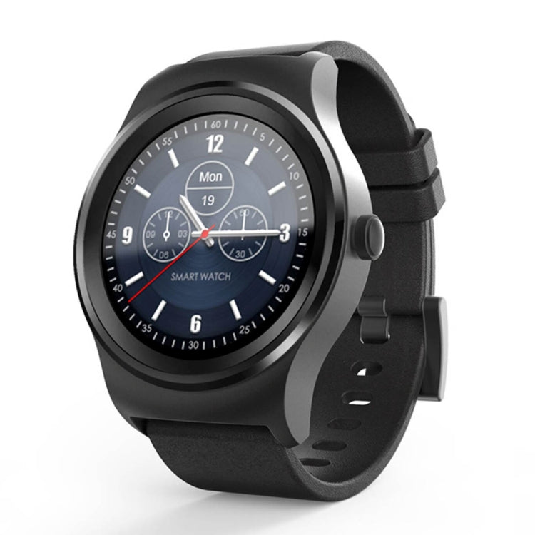 SMA-Round 1.28 inch Color Touch Screen Bluetooth Smart Watch, Waterproof, Support Voice Control / Heart Rate Monitor / Sleep Monitor / Bluetooth Camera, Compatible with Android and iOS System, SMA-Round/Silver Leather Strap, SMA-Round/Silver Steel Stra...