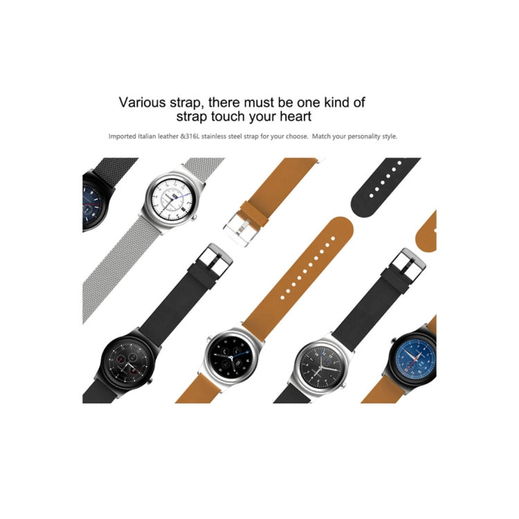 SMA-Round 1.28 inch Color Touch Screen Bluetooth Smart Watch, Waterproof, Support Voice Control / Heart Rate Monitor / Sleep Monitor / Bluetooth Camera, Compatible with Android and iOS System, SMA-Round/Silver Steel Strap, SMA-Round/Black Steel Strap  ...