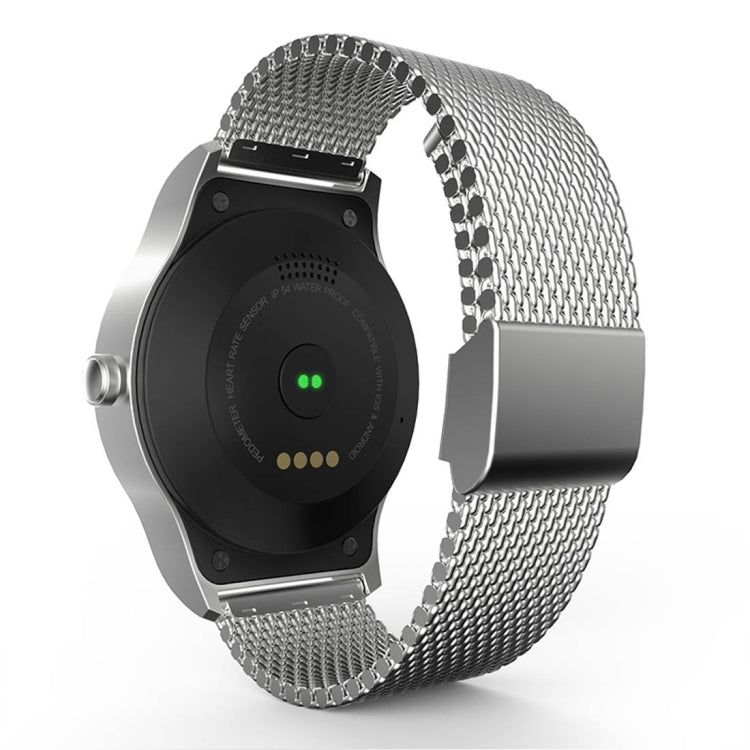 SMA-Round 1.28 inch Color Touch Screen Bluetooth Smart Watch, Waterproof, Support Voice Control / Heart Rate Monitor / Sleep Monitor / Bluetooth Camera, Compatible with Android and iOS System, SMA-Round/Silver Steel Strap, SMA-Round/Black Steel Strap  ...