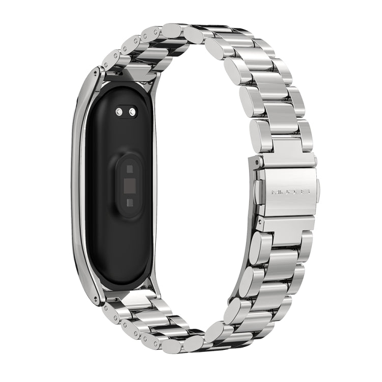 Mijobs Stainless Steel Metal Watch Band for Xiaomi Mi Band 3 & 4 & 5 & 6