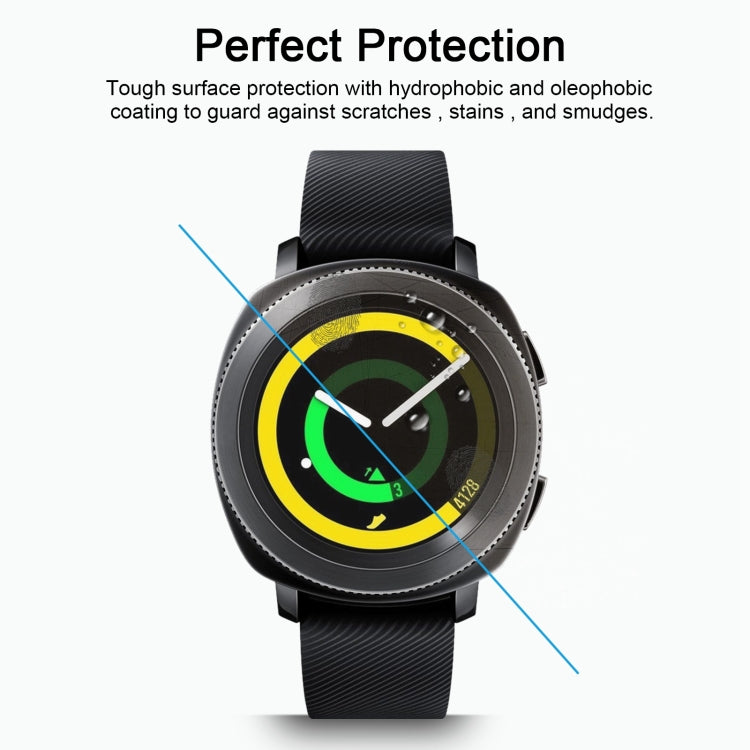 Lot de 2 films protecteurs d'écran ENKAY Hat-Prince pour montre connectée Samsung Gear Sport, 0,2 mm, dureté 9H, 2,15D, antidéflagrants, en verre trempé, pour Samsung Gear Sport