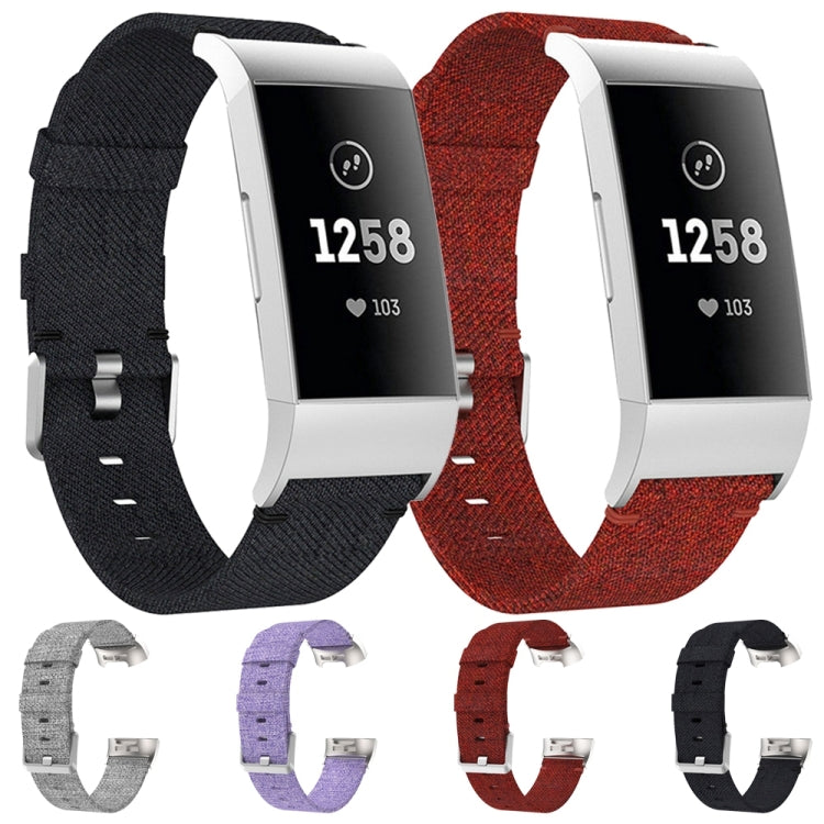 Bracelet de montre en nylon tissé Vanvas pour Fitbit Charge 3