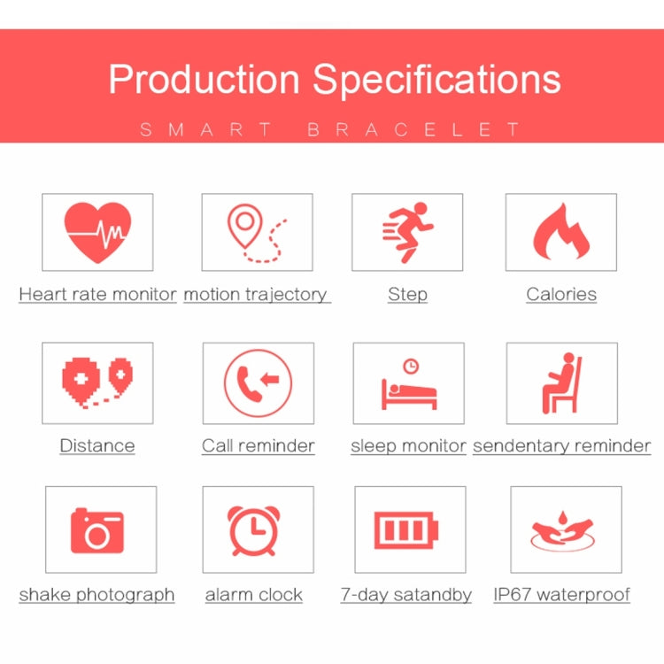 CHIGU C6 0.69 inch OLED Display Bluetooth Smart Bracelet, Support Heart Rate Monitor / Pedometer / Calls Remind / Sleep Monitor / Sedentary Reminder / Alarm / Anti-lost, Compatible with Android and iOS Phones, CHIGU C6 Blue, CHIGU C6 Baby Purple�������...