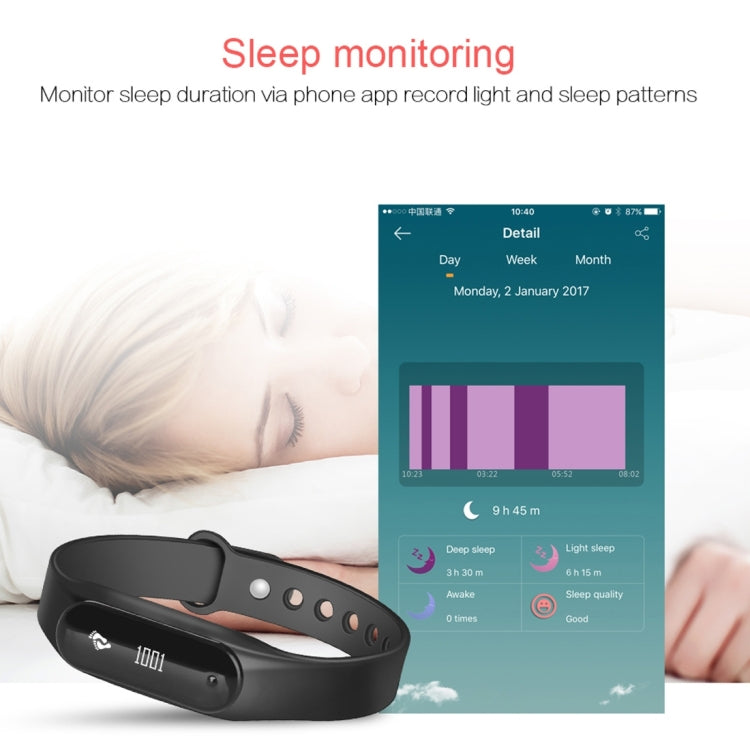 CHIGU C6 0.69 inch OLED Display Bluetooth Smart Bracelet, Support Heart Rate Monitor / Pedometer / Calls Remind / Sleep Monitor / Sedentary Reminder / Alarm / Anti-lost, Compatible with Android and iOS Phones, CHIGU C6 Blue, CHIGU C6 Baby Purple�������...