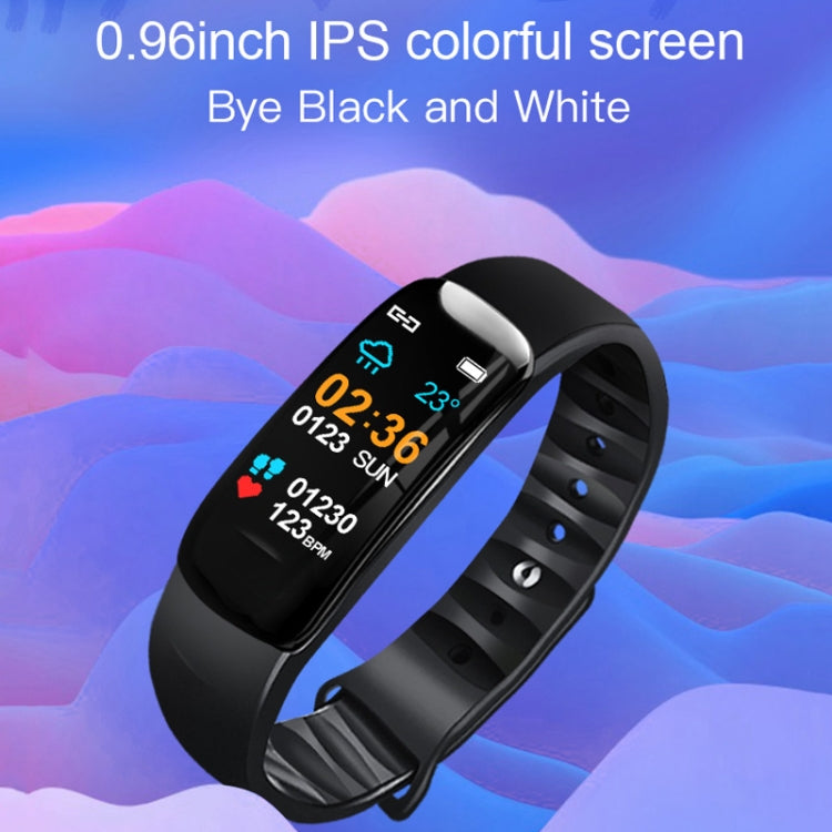 DOMIN0 C1S 0.96 inches IPS Color Screen Smart Bracelet IP67 Waterproof, Support Call Reminder /Heart Rate Monitoring /Blood Pressure Monitoring /Sleep Monitoring /Sedentary Reminder / Remote Control