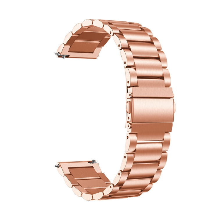 3-Beads Slingshot Buckle Solid Stainless Steel Watch Band for Galaxy Watch Active 20mm