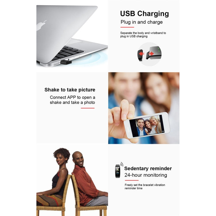 Bracelet connecté CK17S avec écran IPS de 0,96 pouce, étanchéité IP67, rappel d'appel, surveillance de la fréquence cardiaque, de la pression artérielle et du sommeil