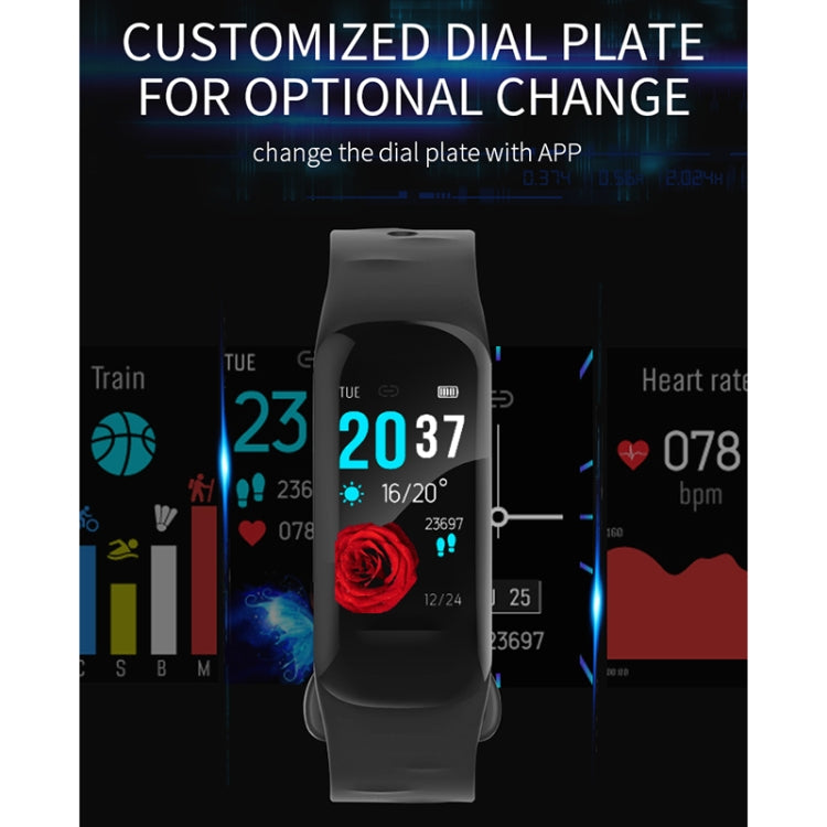 H29 1.14 inches IPS Color Screen Smart Bracelet IP67 Waterproof, Support Step Counting / Call Reminder / Heart Rate Monitoring / Sleep Monitoring
