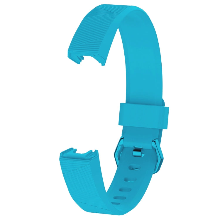 Solid Color Silicone Watch Band for FITBIT Alta / HR, Size: L(Brown), L