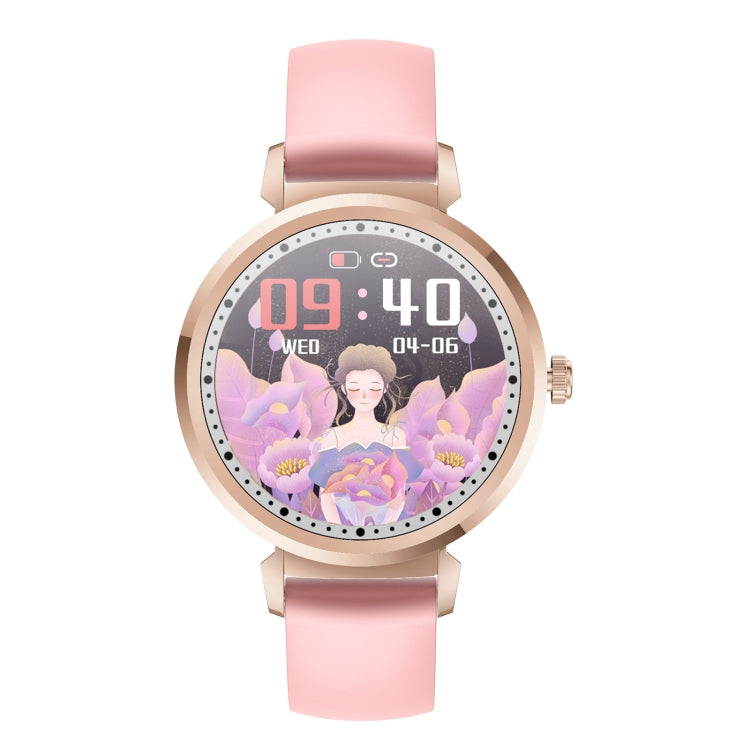 Montre connectée KC06 pour femmes, moniteur de règles, tension artérielle et fréquence cardiaque, bracelet en silicone