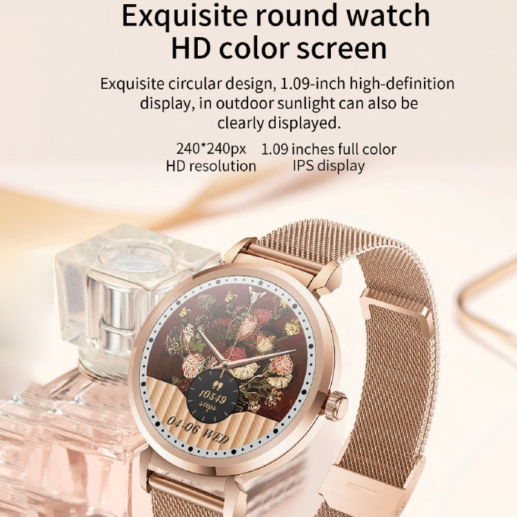 Montre connectée KC06 pour femmes, moniteur de règles, tension artérielle et fréquence cardiaque, bracelet en silicone