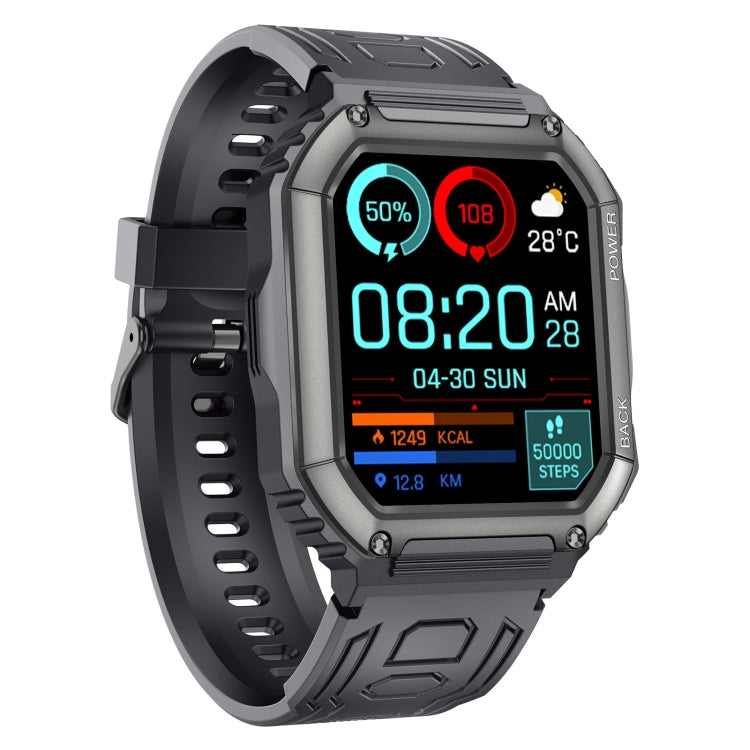 Montre connectée de sport étanche KR06, podomètre, prise en charge de la fréquence cardiaque, de la pression artérielle et des appels Bluetooth.