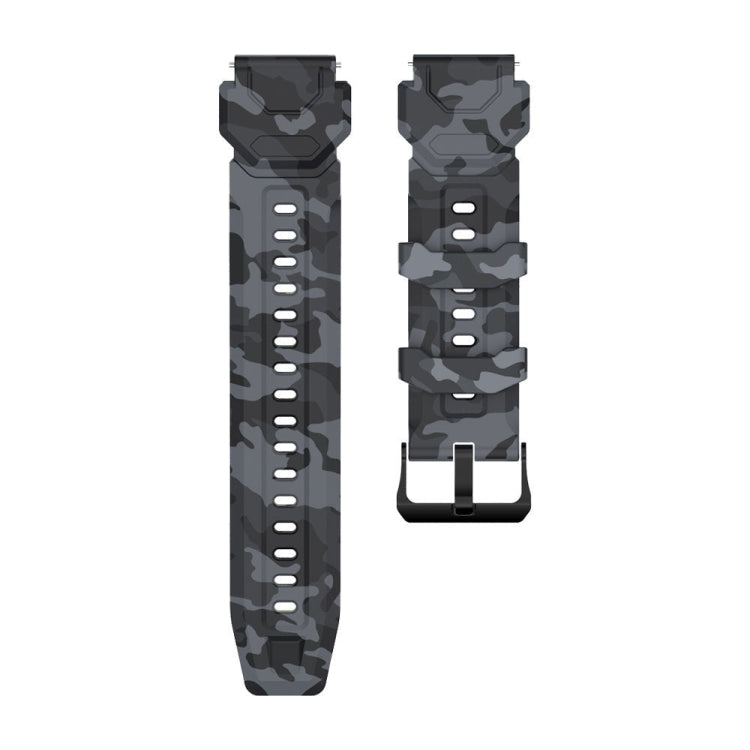 For KOSPET TANK M1 Pro (CA0832B) Silicone Watch Band, Watch Band Camouflage, Watch Band Black