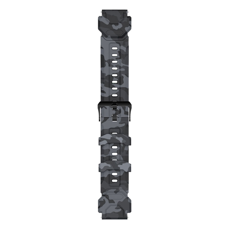 For KOSPET TANK M1 Pro (CA0832B) Silicone Watch Band, Watch Band Camouflage, Watch Band Black