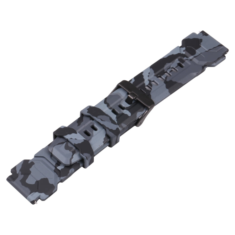 For KOSPET TANK M1 Pro (CA0832B) Silicone Watch Band, Watch Band Camouflage, Watch Band Black