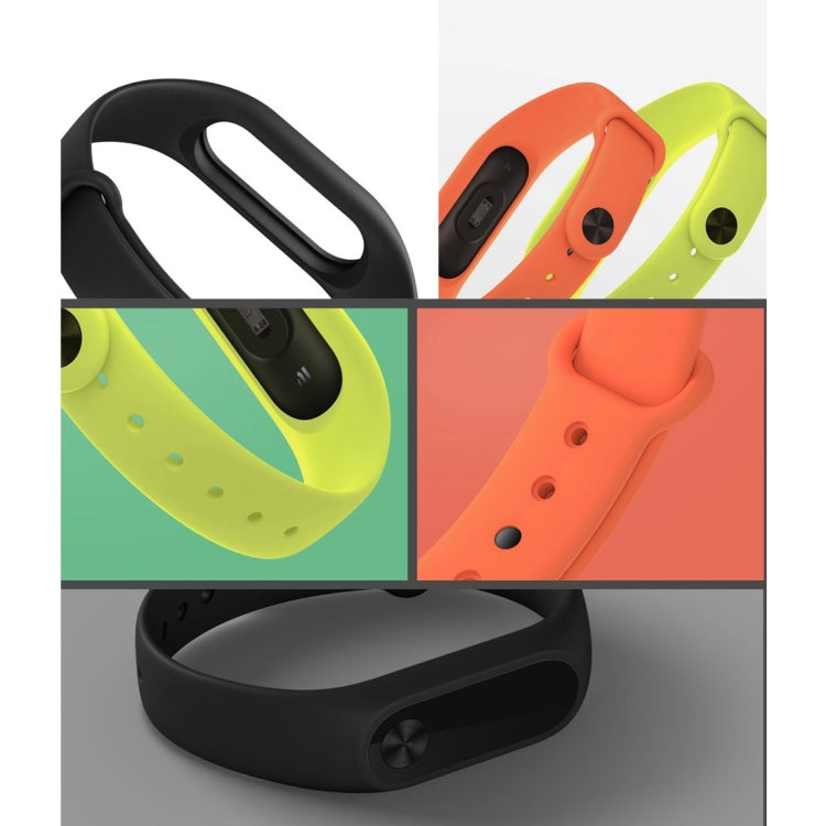 For Xiaomi Mi Band 2 (CA0600B) Colorful Wrist Bands Bracelet, Host not Included, Orange Wristbands, Pink Wristbands, Light Green Wristbands, Yellow Wristbands
