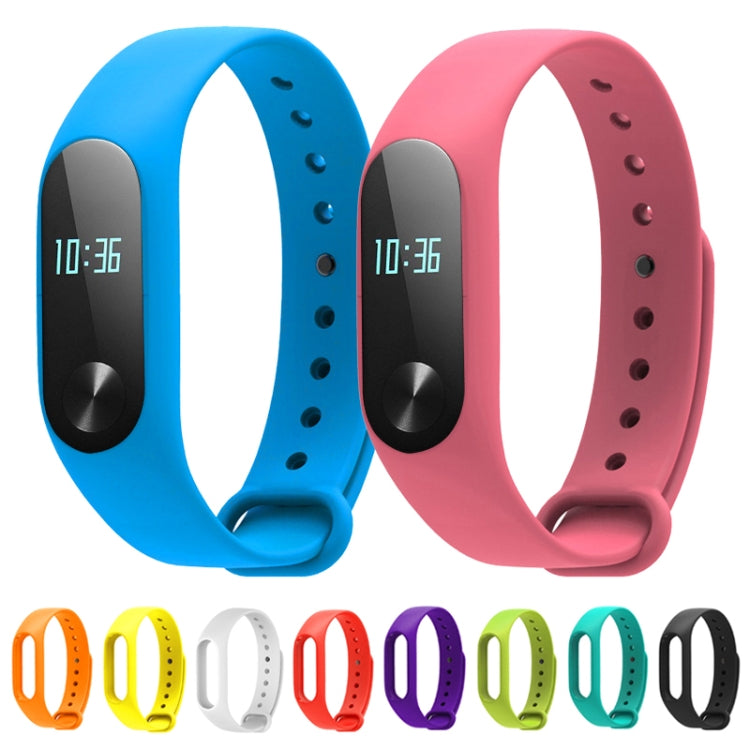 For Xiaomi Mi Band 2 (CA0600B) Colorful Wrist Bands Bracelet, Host not Included, Yellow Wristbands, Orange Wristbands, Pink Wristbands, Light Green Wristbands