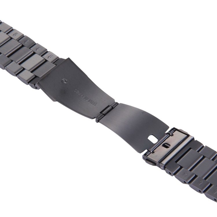 For Fitbit Blaze Smart Watch Butterfly Buckle 3 Beads Stainless Steel Watchband