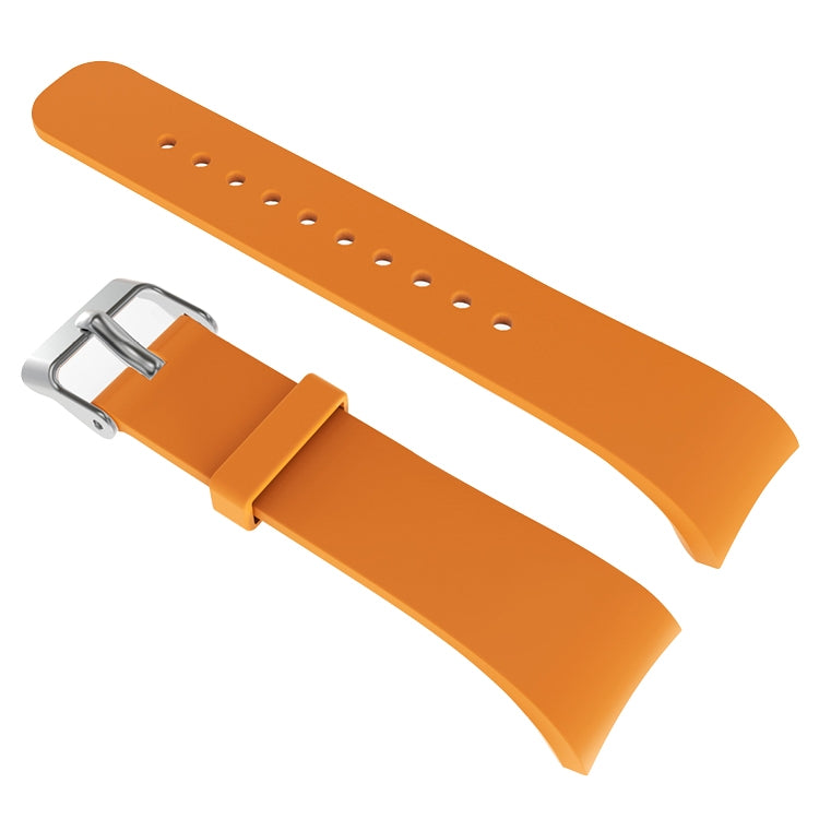 Solid Color Leather Watch Band for Galaxy Gear Fit2 R360